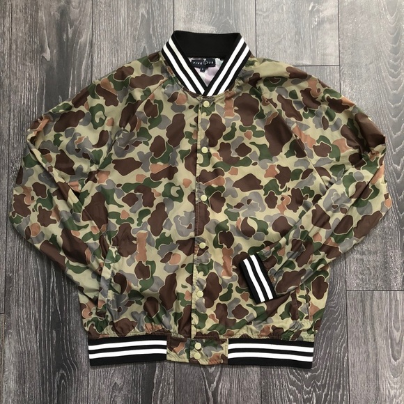Los Angeles Camo Varsity Jacket 